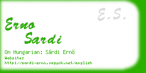 erno sardi business card